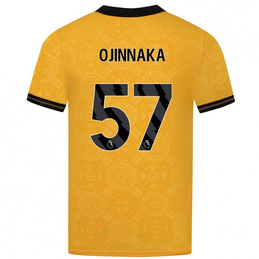 Danxen Criança Camisola Temple Ojinnaka #57 Amarelo Preto Principal 2025/26 Camisa Brasil