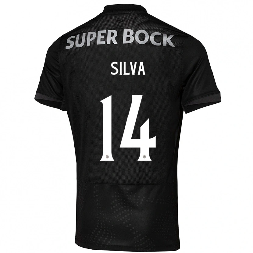 Danxen Criança Camisola Guilherme Silva #14 Preto Branco Alternativa 2025/26 Camisa Brasil