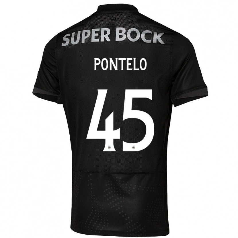Danxen Criança Camisola Rafael Pontelo #45 Preto Branco Alternativa 2025/26 Camisa Brasil