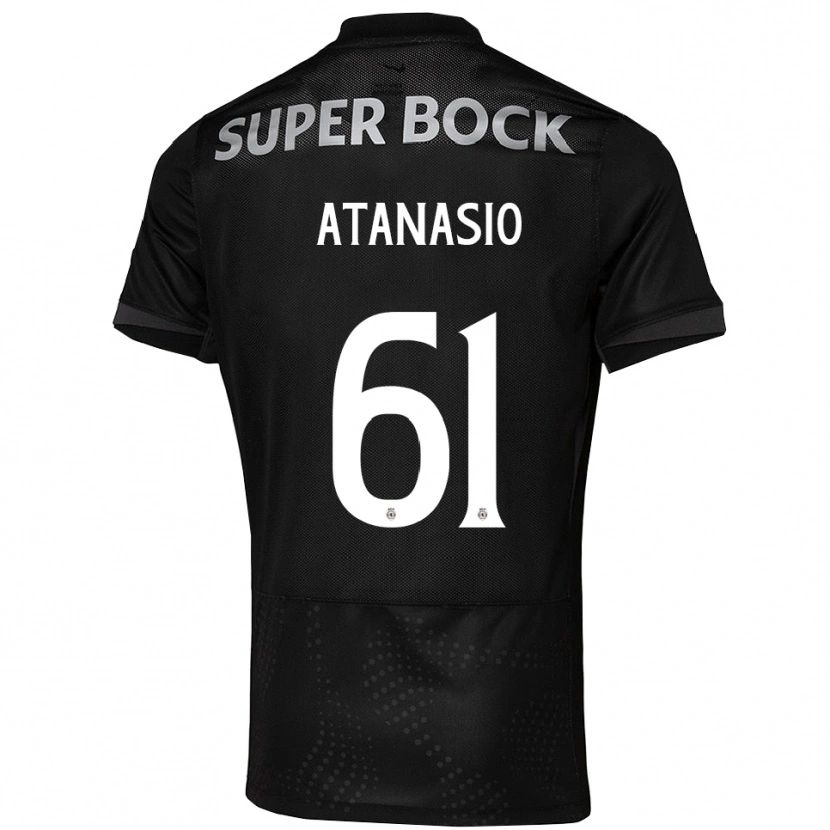 Danxen Criança Camisola Atanásio #61 Preto Branco Alternativa 2025/26 Camisa Brasil
