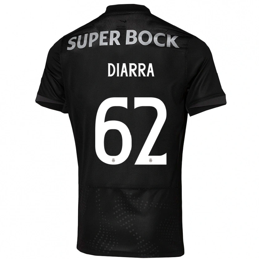 Danxen Criança Camisola Ibrahim Diarra #62 Preto Branco Alternativa 2025/26 Camisa Brasil