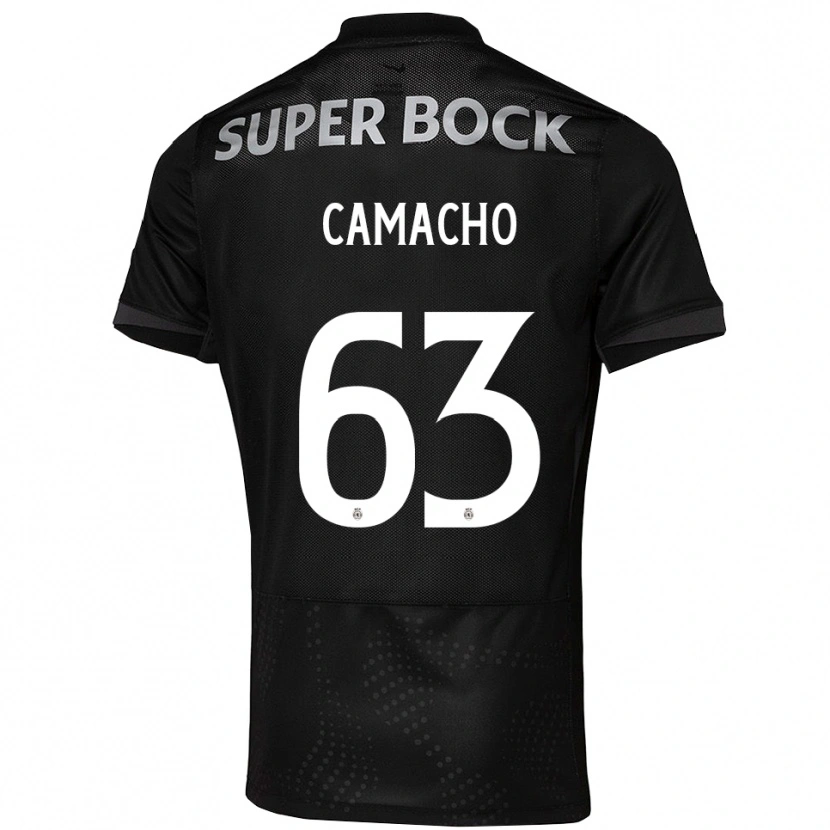 Danxen Criança Camisola Rafael Camacho #63 Preto Branco Alternativa 2025/26 Camisa Brasil