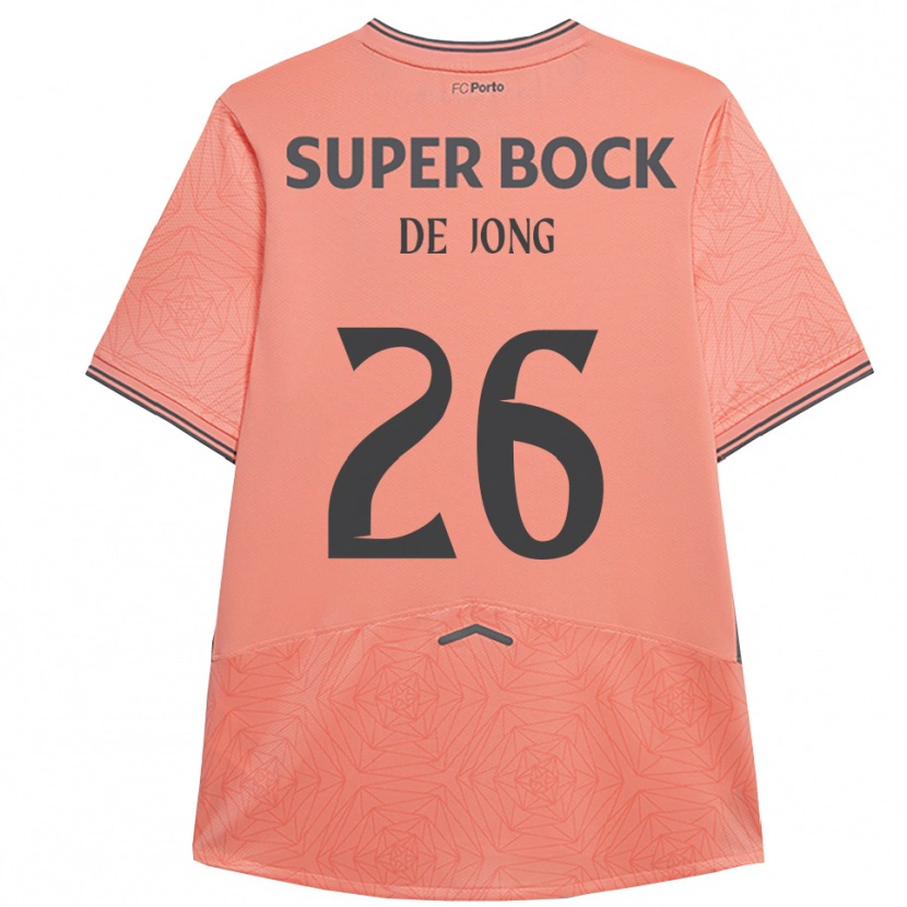 Danxen Criança Camisola Luuk De Jong #26 Rosa Marinho Alternativa 2025/26 Camisa Brasil
