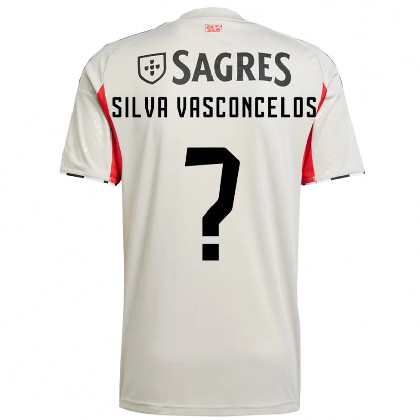 Danxen Criança Camisola Martim Silva Vasconcelos #0 Branco Sujo Vermelho Alternativa 2025/26 Camisa Brasil