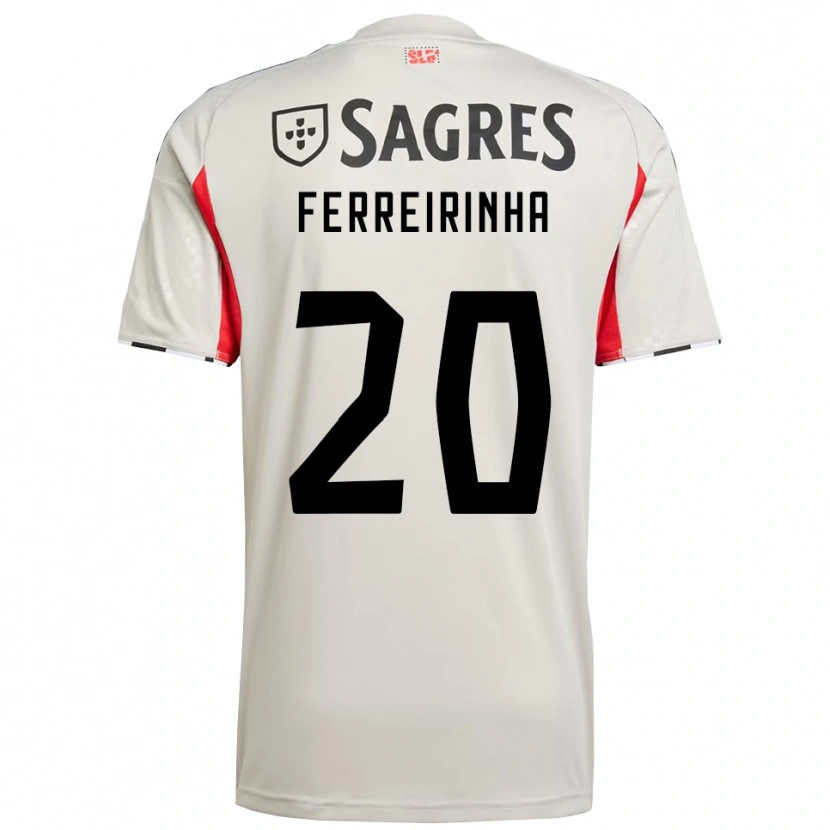 Danxen Criança Camisola Afonso Ferreirinha #20 Branco Sujo Vermelho Alternativa 2025/26 Camisa Brasil