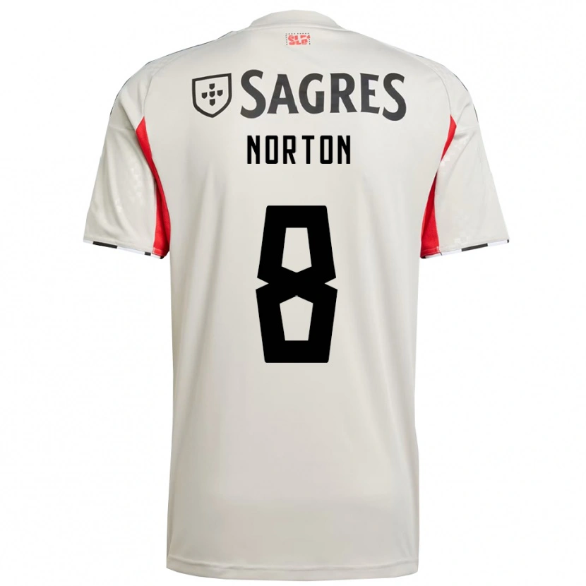 Danxen Criança Camisola Andreia Norton #8 Branco Sujo Vermelho Alternativa 2025/26 Camisa Brasil