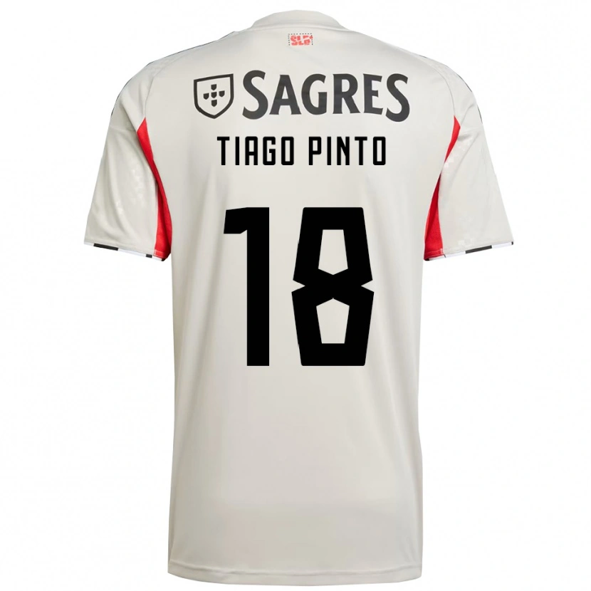 Danxen Criança Camisola Tiago Pinto #18 Branco Sujo Vermelho Alternativa 2025/26 Camisa Brasil