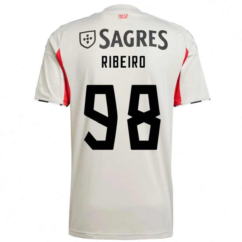 Danxen Criança Camisola Ricardo Ribeiro #98 Branco Sujo Vermelho Alternativa 2025/26 Camisa Brasil