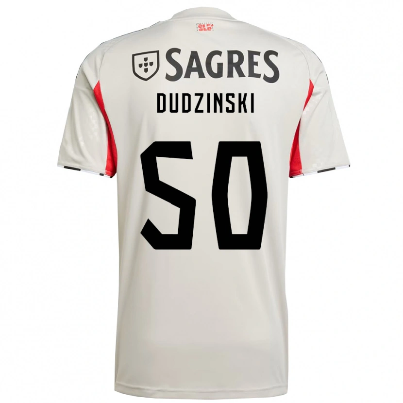 Danxen Criança Camisola Marcel Dudzinski #50 Branco Sujo Vermelho Alternativa 2025/26 Camisa Brasil