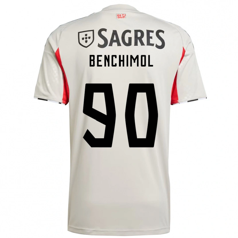 Danxen Criança Camisola Benchimol #90 Branco Sujo Vermelho Alternativa 2025/26 Camisa Brasil