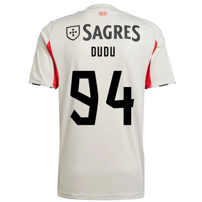 Danxen Criança Camisola Dudu #94 Branco Sujo Vermelho Alternativa 2025/26 Camisa Brasil