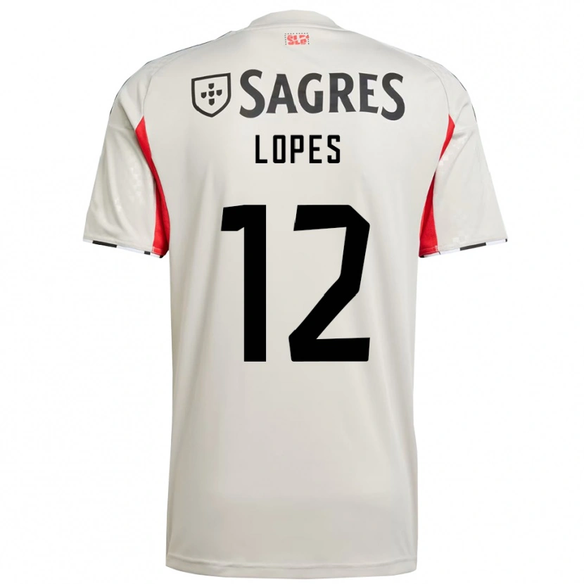 Danxen Criança Camisola Leonardo Lopes #12 Branco Sujo Vermelho Alternativa 2025/26 Camisa Brasil