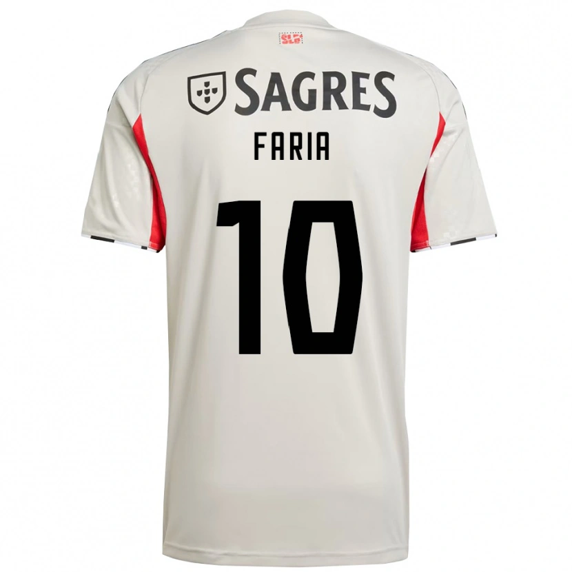 Danxen Criança Camisola Andreia Faria #10 Branco Sujo Vermelho Alternativa 2025/26 Camisa Brasil