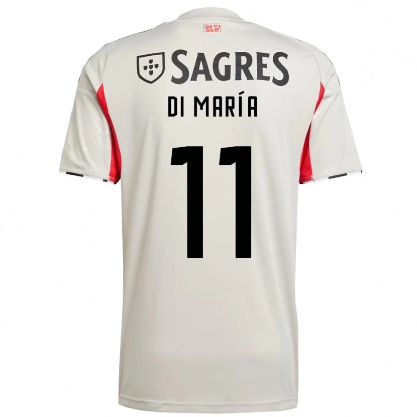 Danxen Criança Camisola Angel Di Maria #11 Branco Sujo Vermelho Alternativa 2025/26 Camisa Brasil