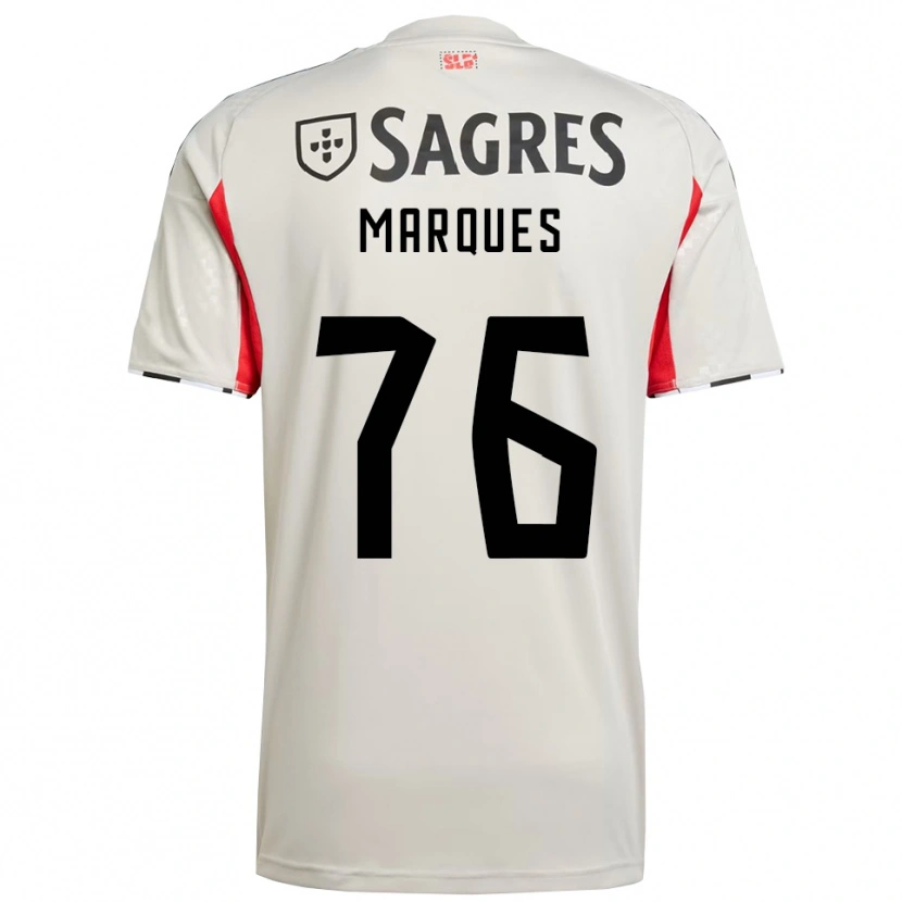 Danxen Criança Camisola Gustavo Marques #76 Branco Sujo Vermelho Alternativa 2025/26 Camisa Brasil