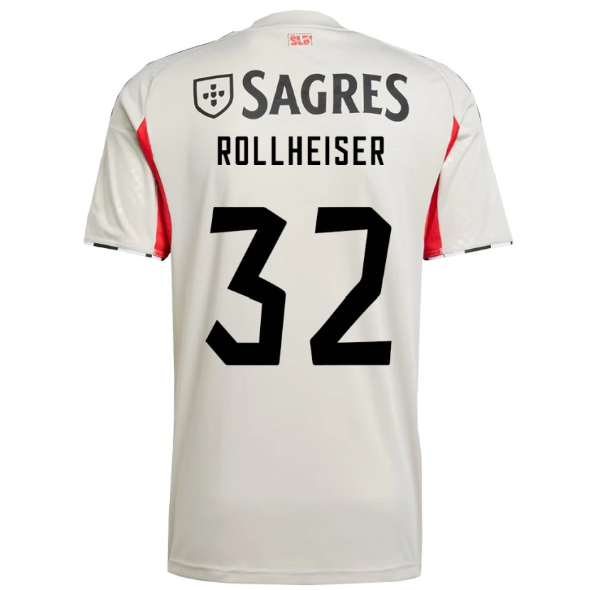 Danxen Criança Camisola Benjamín Rollheiser #32 Branco Sujo Vermelho Alternativa 2025/26 Camisa Brasil