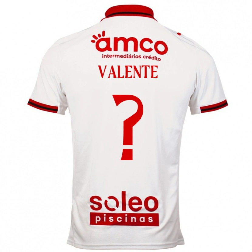Danxen Criança Camisola Rodrigo Valente #0 Branco Vermelho Alternativa 2025/26 Camisa Brasil
