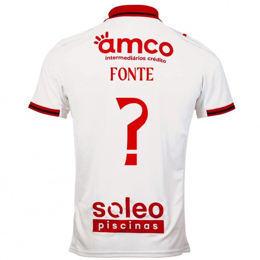 Danxen Criança Camisola Gustavo Fonte #0 Branco Vermelho Alternativa 2025/26 Camisa Brasil