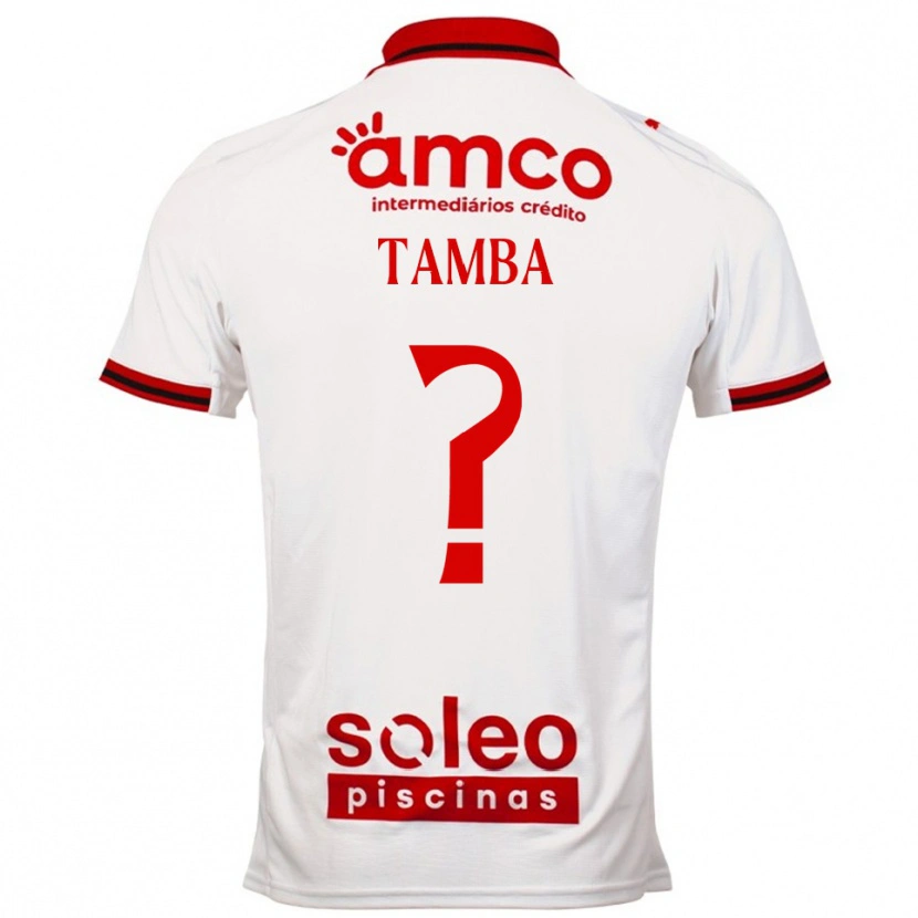 Danxen Criança Camisola Fabrice Tamba #0 Branco Vermelho Alternativa 2025/26 Camisa Brasil