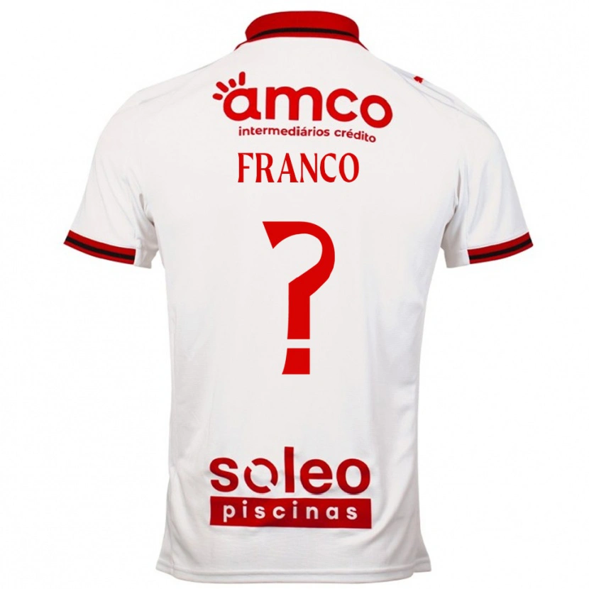 Danxen Criança Camisola Zé Franco #0 Branco Vermelho Alternativa 2025/26 Camisa Brasil