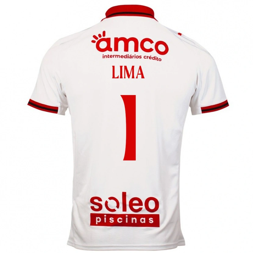 Danxen Criança Camisola Aline Lima #1 Branco Vermelho Alternativa 2025/26 Camisa Brasil