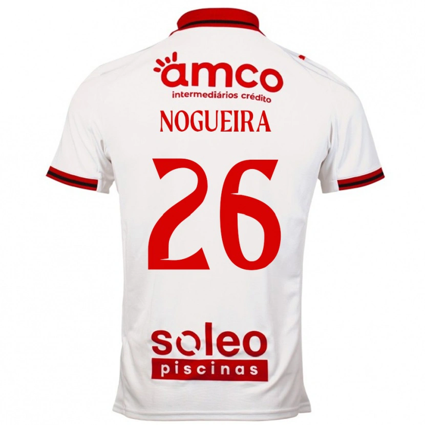 Danxen Criança Camisola Ana Nogueira #26 Branco Vermelho Alternativa 2025/26 Camisa Brasil