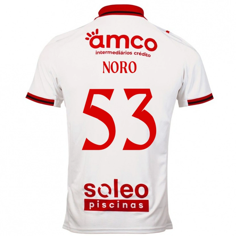 Danxen Criança Camisola Jonatás Noro #53 Branco Vermelho Alternativa 2025/26 Camisa Brasil