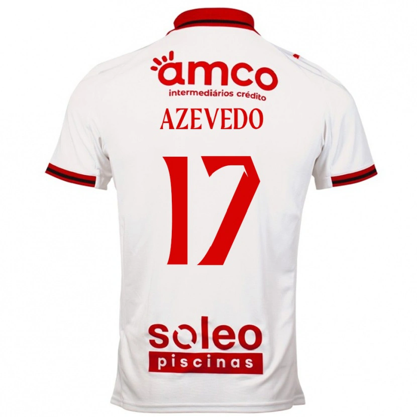 Danxen Criança Camisola Mariana Azevedo #17 Branco Vermelho Alternativa 2025/26 Camisa Brasil