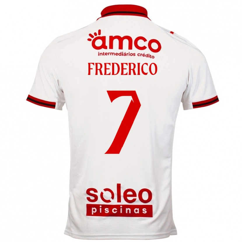 Danxen Criança Camisola Fredy #7 Branco Vermelho Alternativa 2025/26 Camisa Brasil