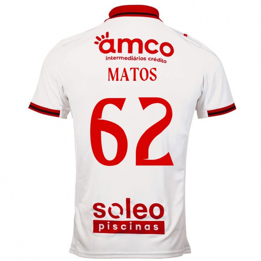 Danxen Criança Camisola Nuno Matos #62 Branco Vermelho Alternativa 2025/26 Camisa Brasil