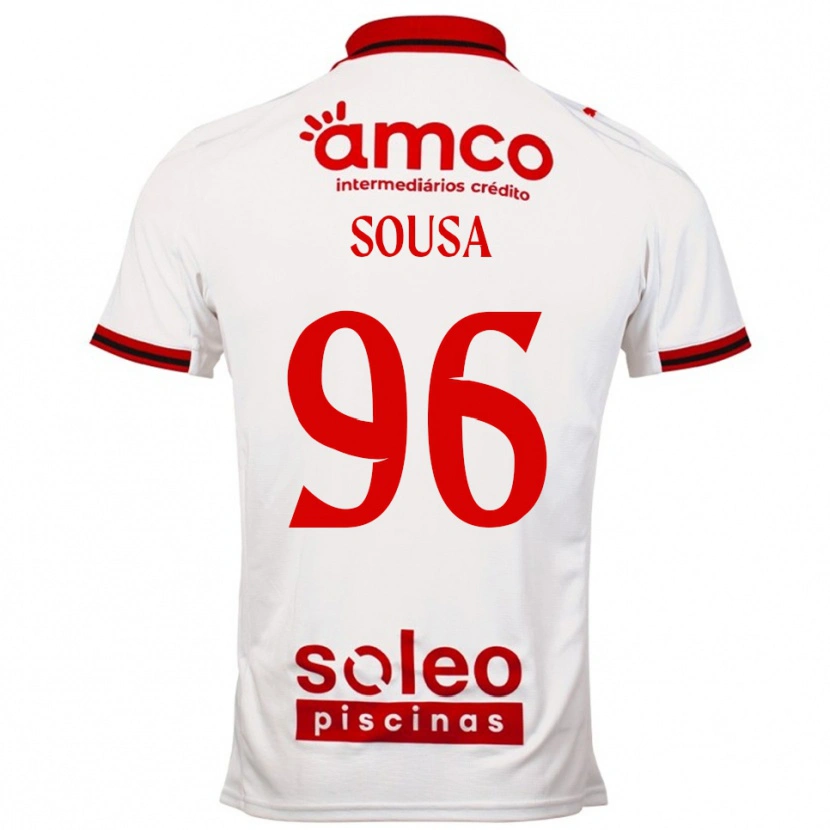 Danxen Criança Camisola Afonso Sousa #96 Branco Vermelho Alternativa 2025/26 Camisa Brasil