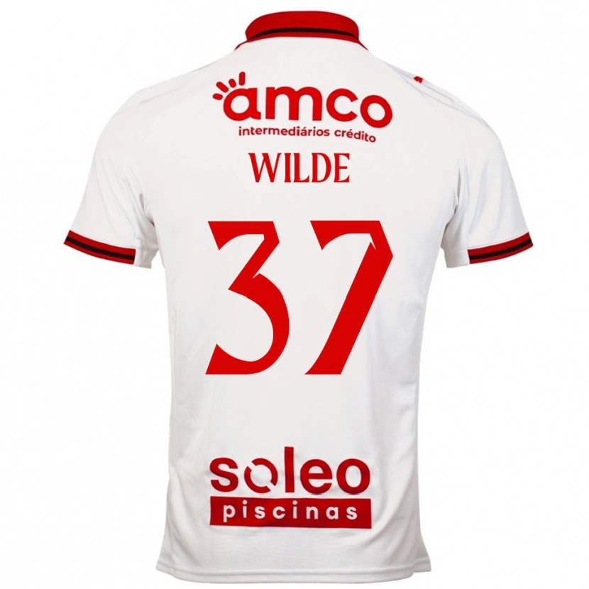 Danxen Criança Camisola Manjou Wilde #37 Branco Vermelho Alternativa 2025/26 Camisa Brasil