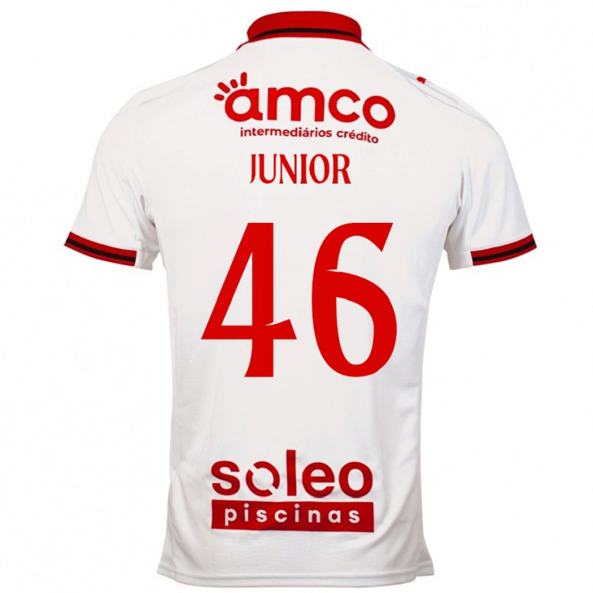 Danxen Criança Camisola Mário Junior #46 Branco Vermelho Alternativa 2025/26 Camisa Brasil