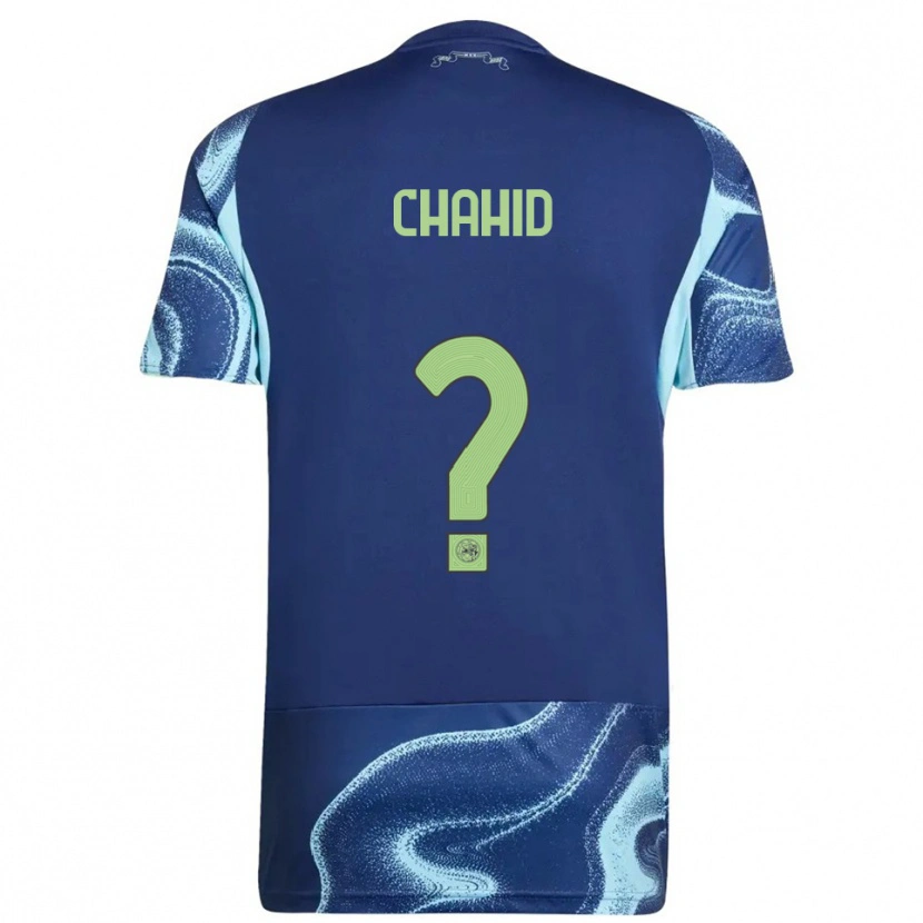 Danxen Criança Camisola Rida Chahid #0 Marinho Azul Celeste Alternativa 2025/26 Camisa Brasil