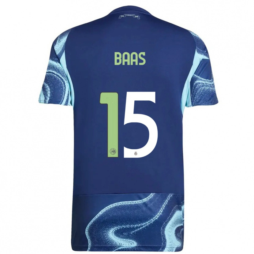 Danxen Criança Camisola Youri Baas #15 Marinho Azul Celeste Alternativa 2025/26 Camisa Brasil