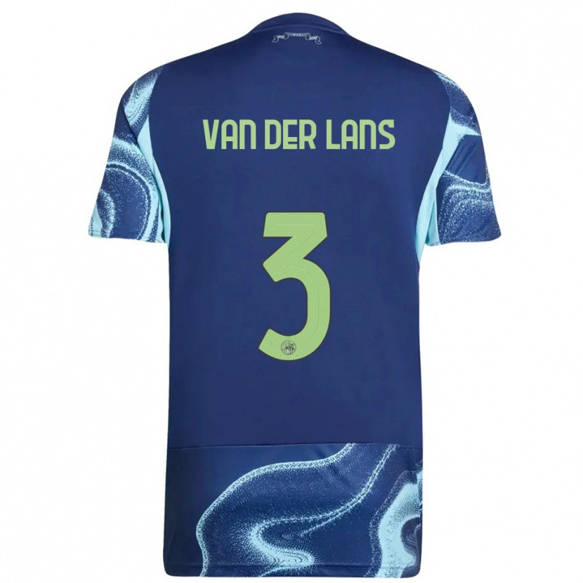 Danxen Criança Camisola Mylo Van Der Lans #3 Marinho Azul Celeste Alternativa 2025/26 Camisa Brasil