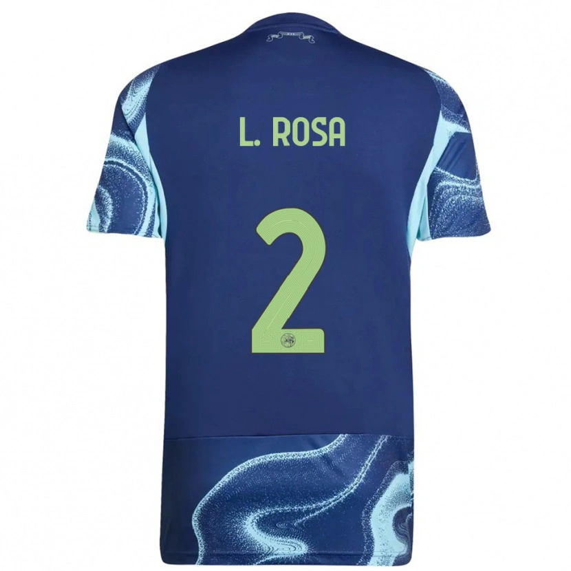 Danxen Criança Camisola Lucas Rosa #2 Marinho Azul Celeste Alternativa 2025/26 Camisa Brasil