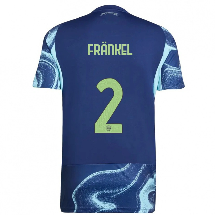 Danxen Criança Camisola Leroy Fränkel #2 Marinho Azul Celeste Alternativa 2025/26 Camisa Brasil