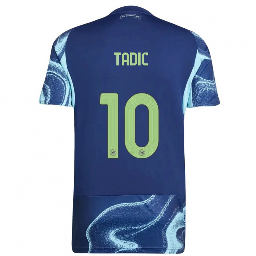 Danxen Criança Camisola Dusan Tadic #10 Marinho Azul Celeste Alternativa 2025/26 Camisa Brasil