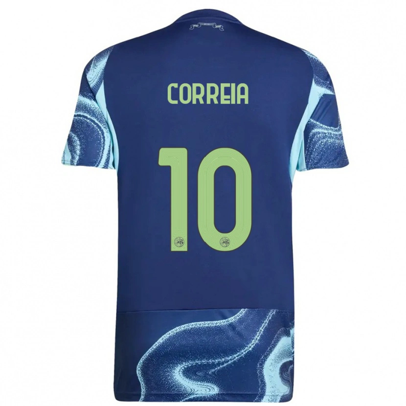 Danxen Criança Camisola Tim Correia #10 Marinho Azul Celeste Alternativa 2025/26 Camisa Brasil