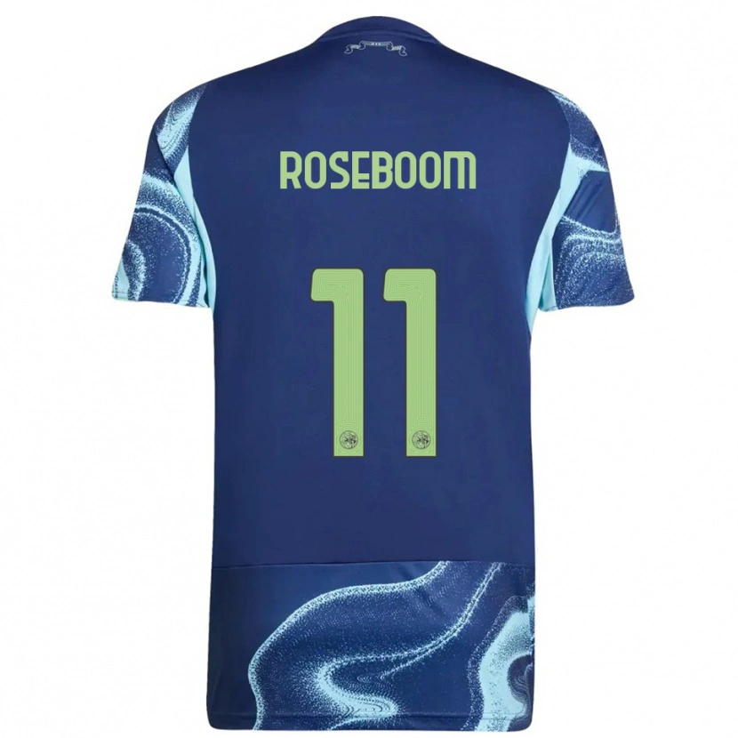 Danxen Criança Camisola Youri Roseboom #11 Marinho Azul Celeste Alternativa 2025/26 Camisa Brasil