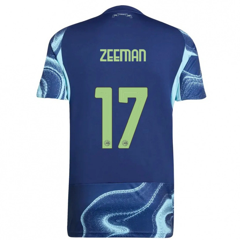 Danxen Criança Camisola Kelly Zeeman #17 Marinho Azul Celeste Alternativa 2025/26 Camisa Brasil