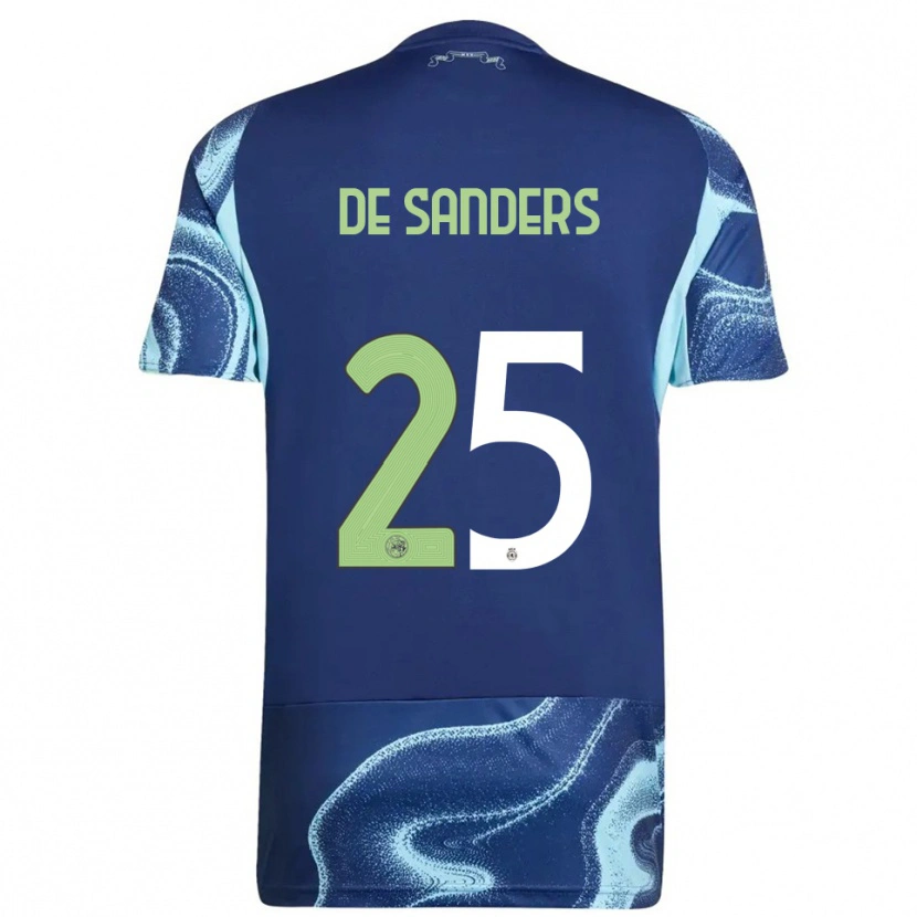 Danxen Criança Camisola Kay-Lee De Sanders #25 Marinho Azul Celeste Alternativa 2025/26 Camisa Brasil