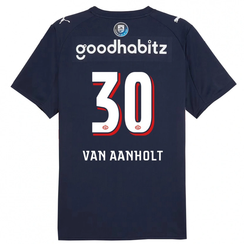 Danxen Criança Camisola Patrick Van Aanholt #30 Marinho Branco Alternativa 2025/26 Camisa Brasil