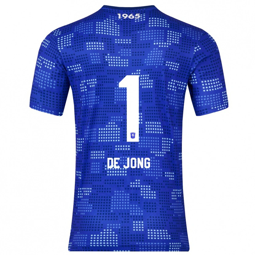Danxen Criança Camisola Danielle De Jong #1 Azul Azul Celeste Alternativa 2025/26 Camisa Brasil