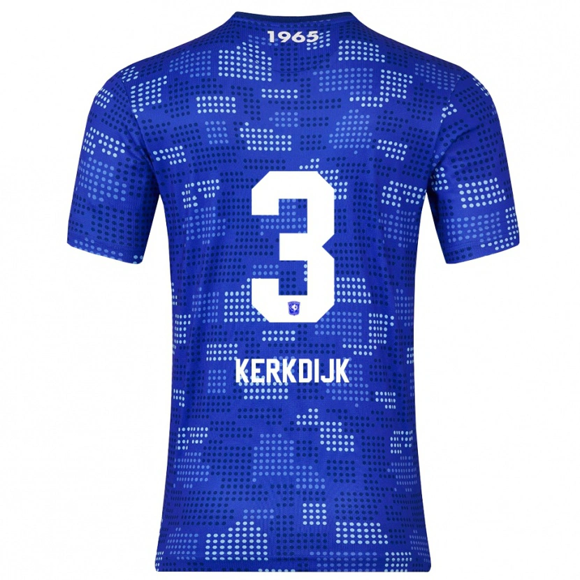 Danxen Criança Camisola Danique Kerkdijk #3 Azul Azul Celeste Alternativa 2025/26 Camisa Brasil