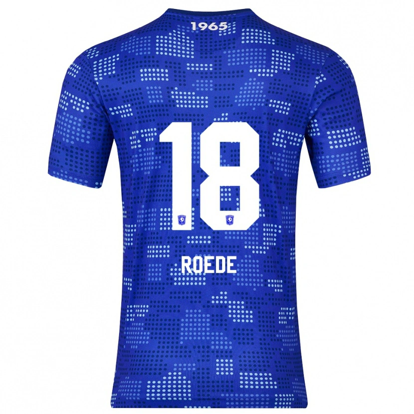 Danxen Criança Camisola Melle Roede #18 Azul Azul Celeste Alternativa 2025/26 Camisa Brasil