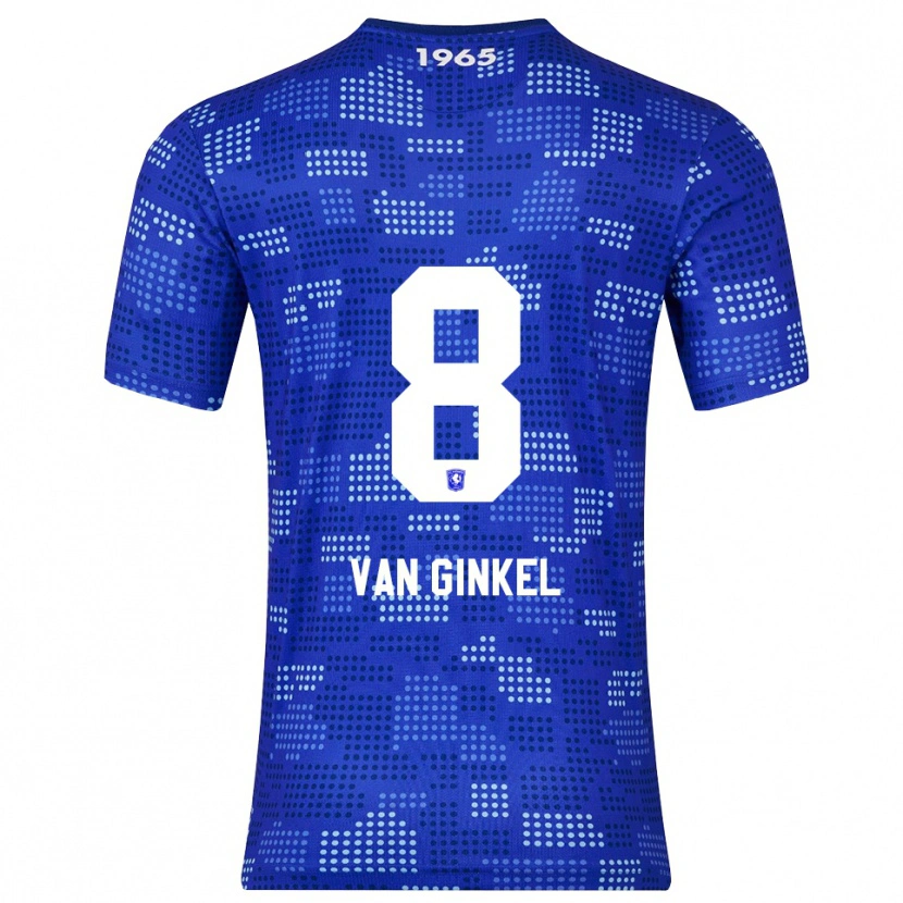 Danxen Criança Camisola Danique Van Ginkel #8 Azul Azul Celeste Alternativa 2025/26 Camisa Brasil