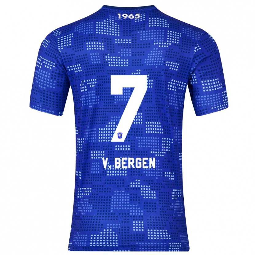 Danxen Criança Camisola Mitchell Van Bergen #7 Azul Azul Celeste Alternativa 2025/26 Camisa Brasil