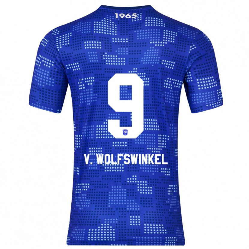 Danxen Criança Camisola Ricky Van Wolfswinkel #9 Azul Azul Celeste Alternativa 2025/26 Camisa Brasil